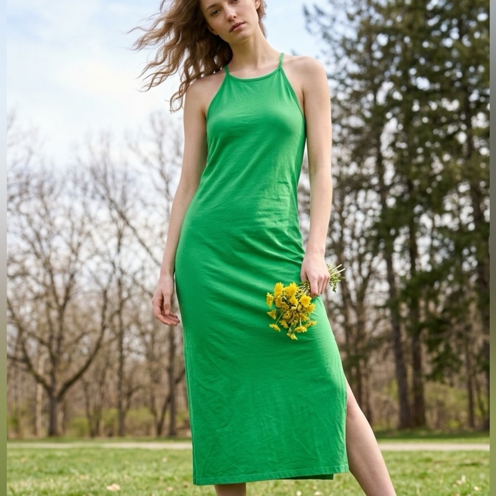 Maxi Green dress